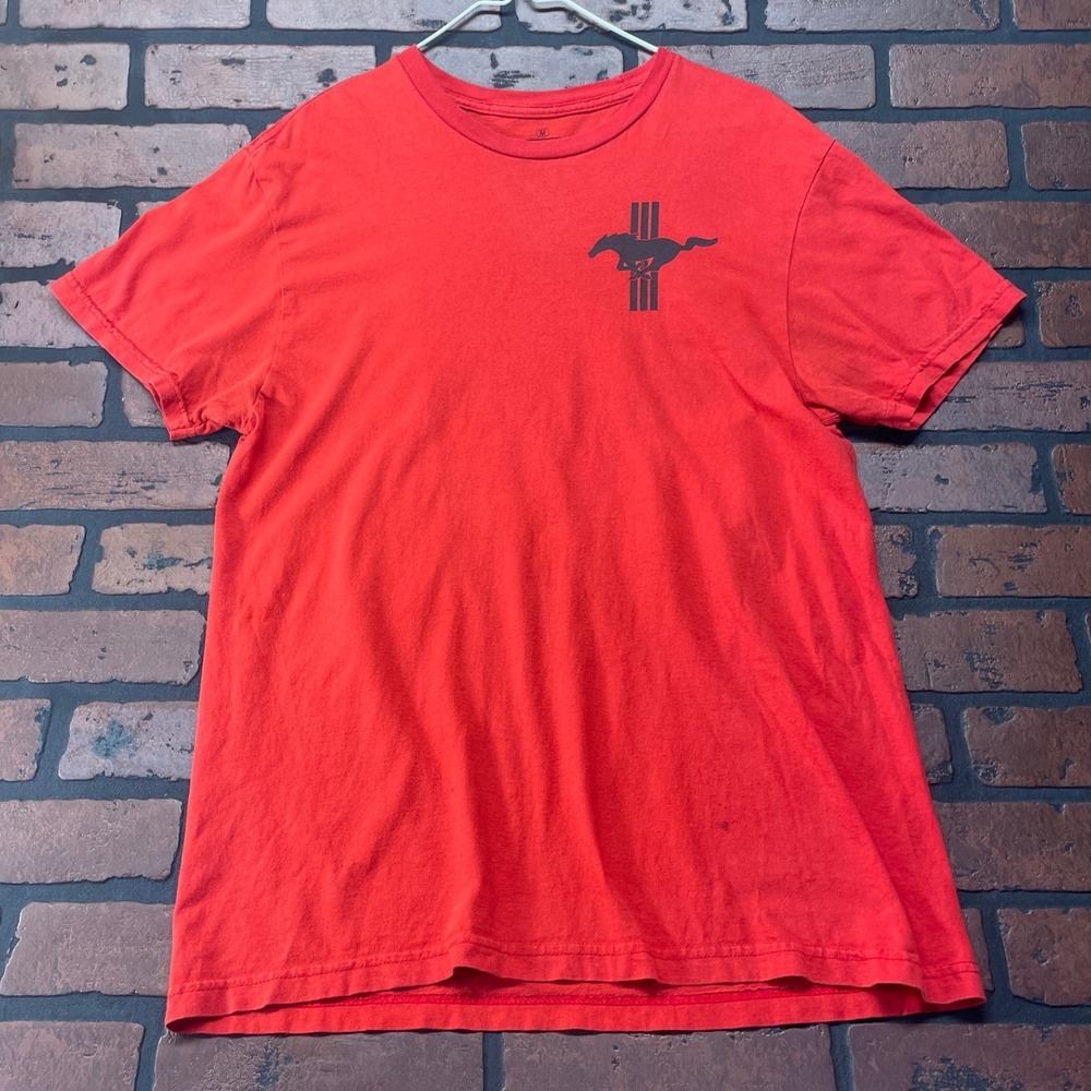 Ford Mustang 50th Anniversary T-Shirt Men's M Red 1964-2014 Car Collector Tee